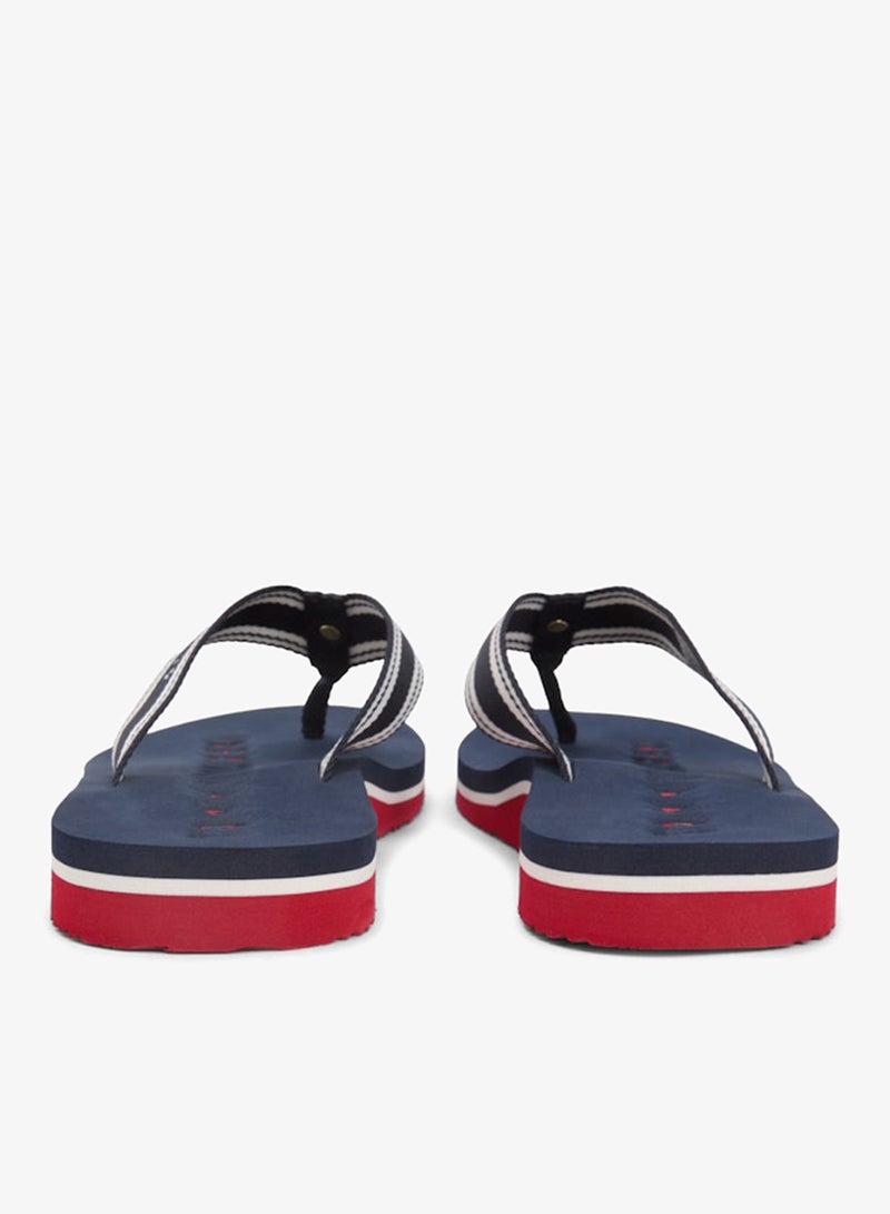 TOMMY HILFIGER Webbing Strap Signature Flip-Flops - Image 4